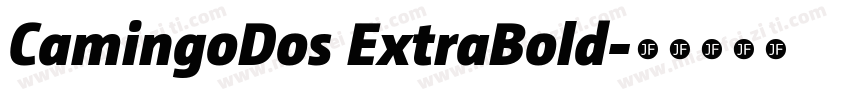 CamingoDos ExtraBold字体转换